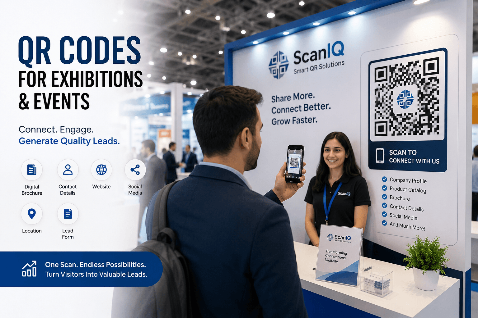 QR Codes for Exhibitions & Events: The Smarter Way to Connect, Engage & Generate Leads